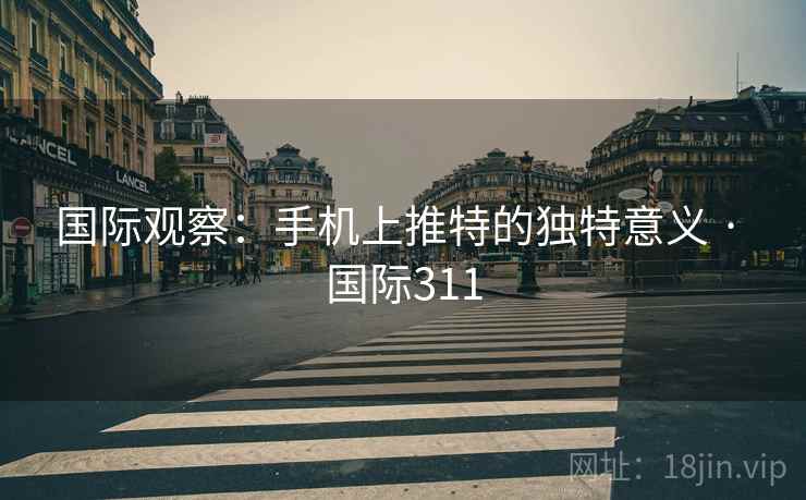 国际观察：手机上推特的独特意义 · 国际311