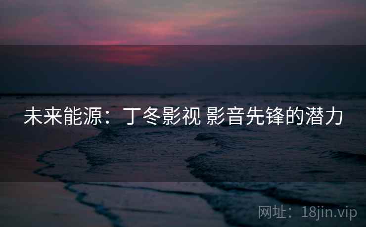 未来能源:丁冬影视 影音先锋的潜力 未来能源:丁冬影视 影音先锋的潜力